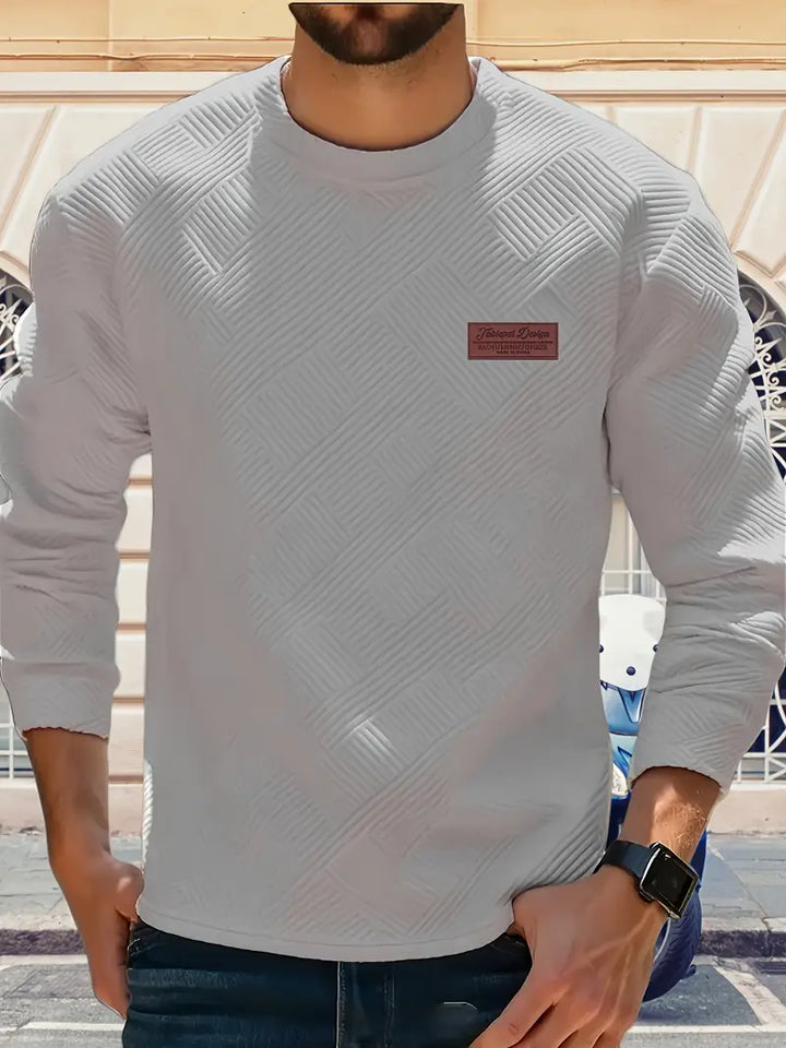 Malinga - Hanorac Casual Cu Model Geometric și Mâneci Lungi