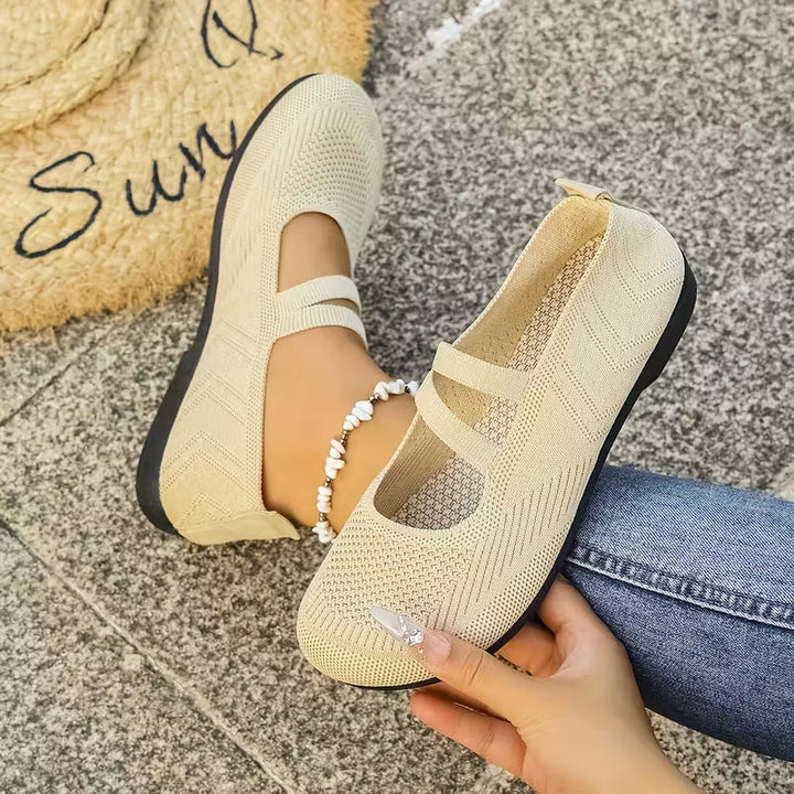 Kethryn - Pantofi Fără șireturi Din Tricot Model Mary Jane