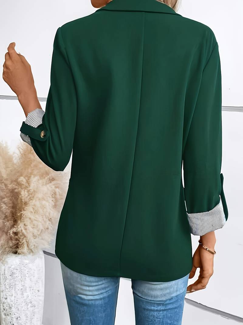 Galiah - Blazer Elegant cu Două rânduri De Nasturi și Guler cu Rever