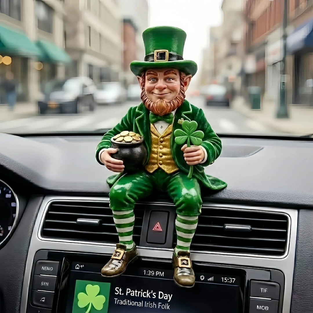 IrishFortune - Figurină Decorativă cu Spiridușul de Ziua Sfântului Patrick