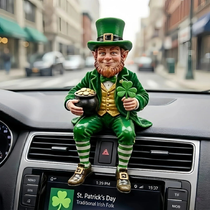 IrishFortune - Figurină Decorativă cu Spiridușul de Ziua Sfântului Patrick