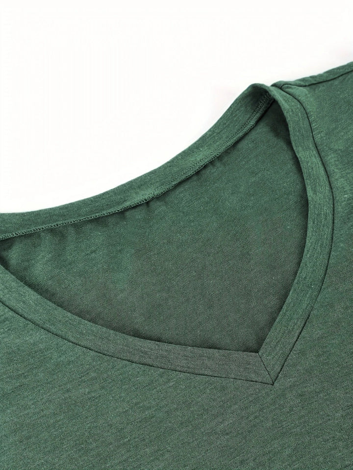 Kizzy - Tricou Cu Mâneci Scurte Si Petale Respirabile