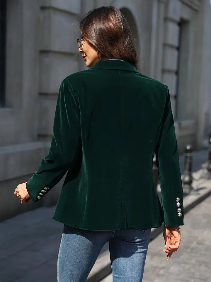 Elīna - Blazer Elegant Din Catifea