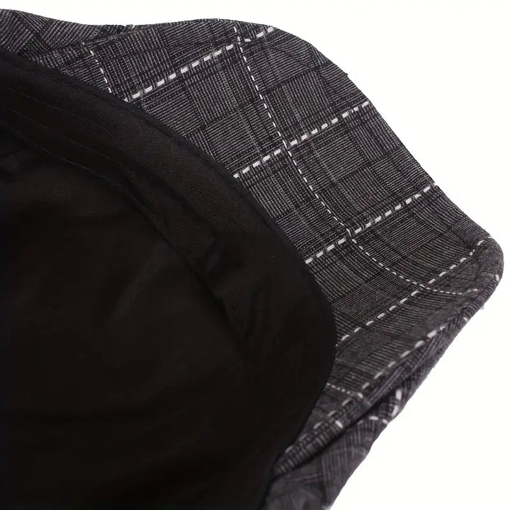 Checklyn - Pălărie Elegantă Cu Model In Carouri