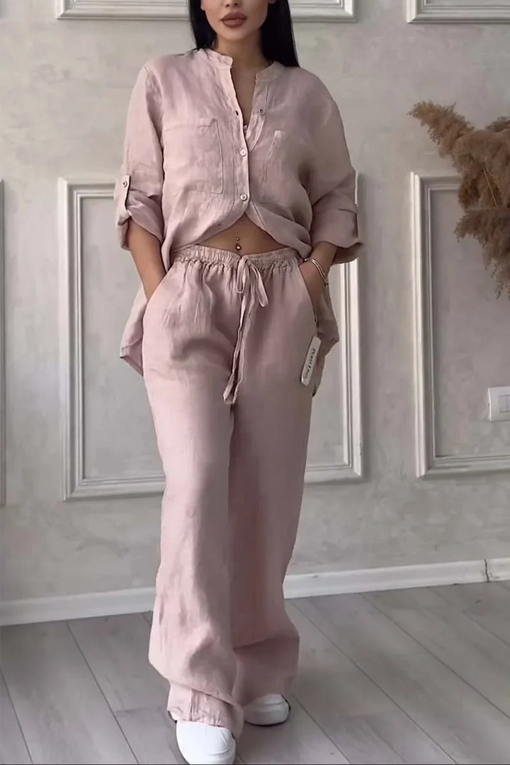 Arielle - Set Din Două Piese Din Bumbac și In
