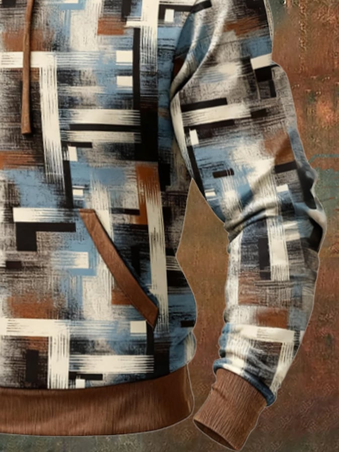 Sodhi - Hanorac în Stil Retro Cu Imprimeu Colorat