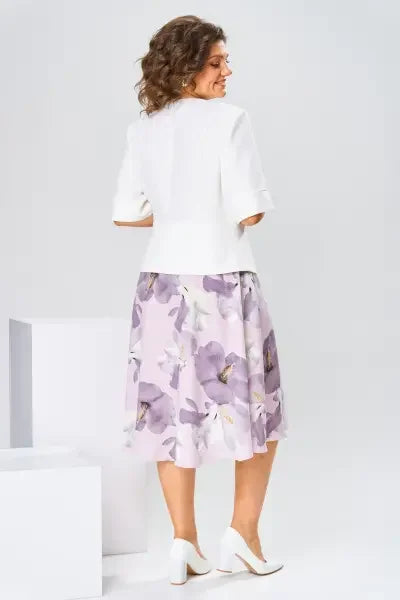 Barnes - Rochie midi cu Imprimeu Floral și Jachetă