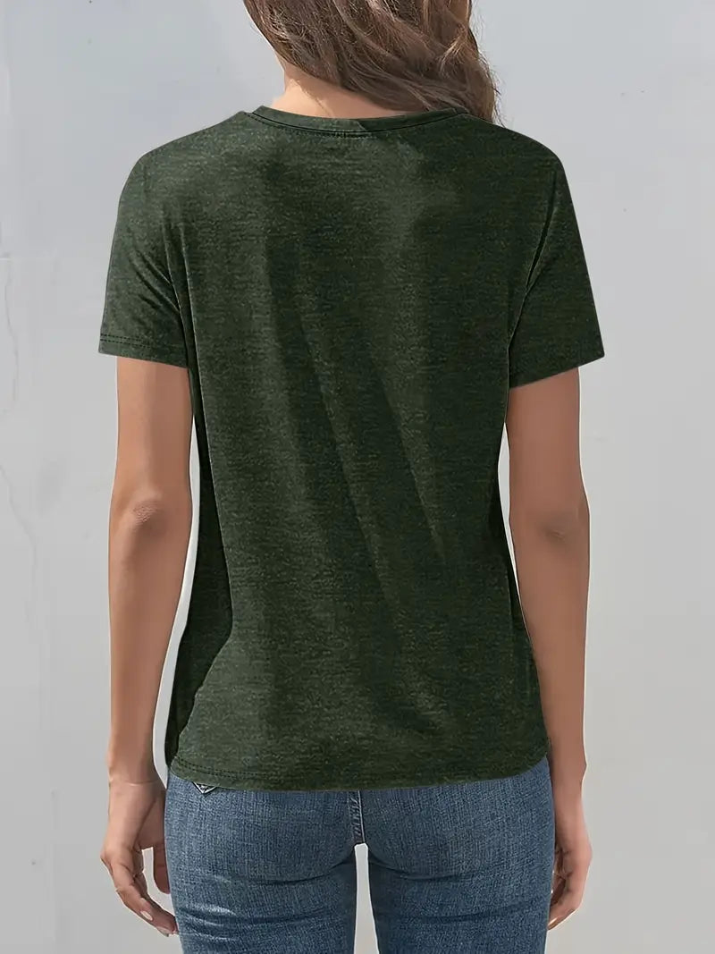 Vitaliya - Tricou Cu Mâneci Scurte Stil Cazual