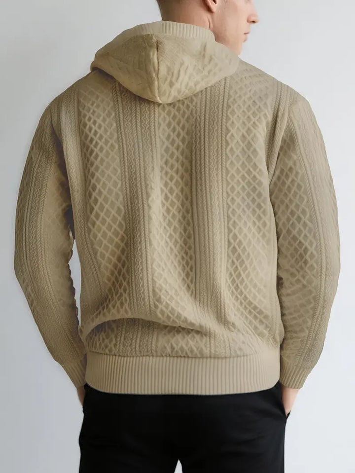 Karah - Hanorac Cu Mâneci Lungi Tricotat și Glugă