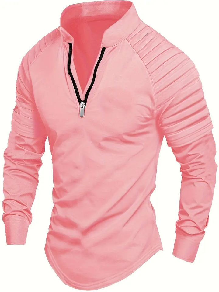 Linwood  - Tricou Polo Cu Mânecă Lungă și Fermoar