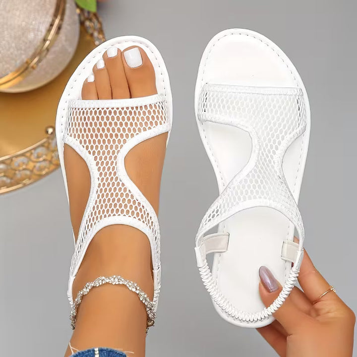 Rahaf - Sandale Plate Cu Curea Pentru Ținute Casual De Vară
