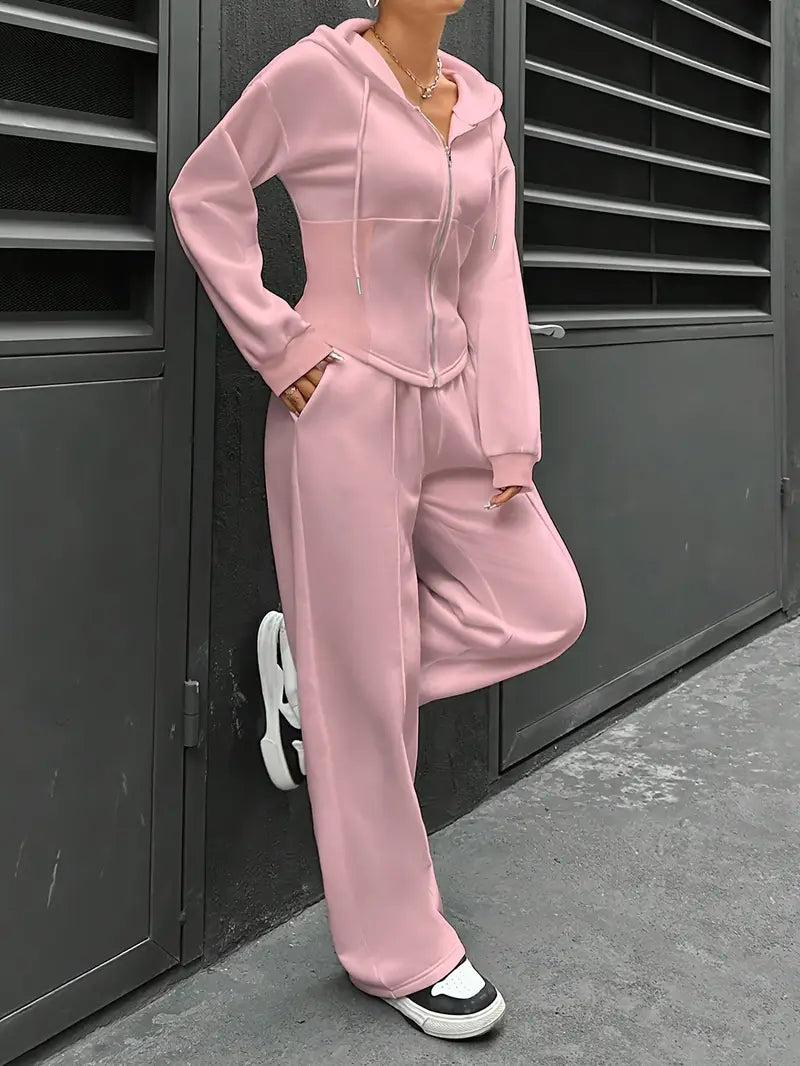 Nanci - Set Casual Cu Două Piese Cu Mâneci Lungi