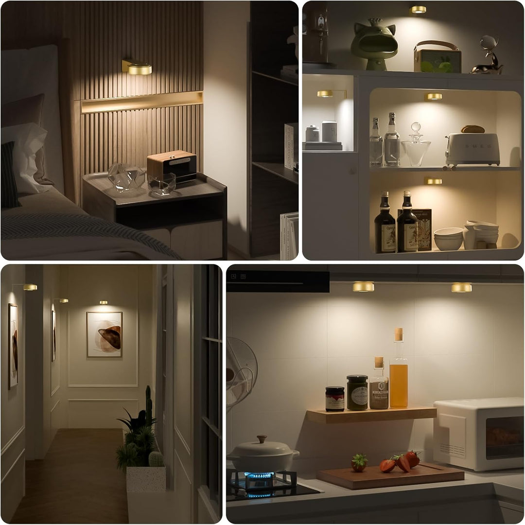 GlowFrame - Lumină Magnetică Pentru Tablouri cu 13 Moduri de Iluminare (Pachet de 3)