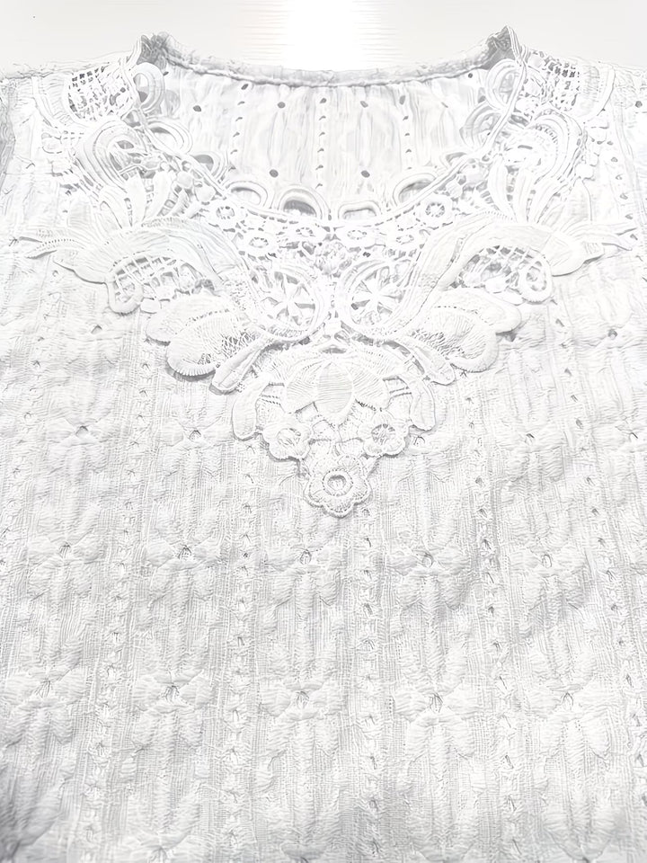 Rickea - Bluză Elegantă Cu Mâneci Scurte