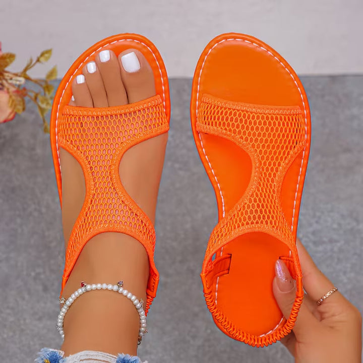 Rahaf - Sandale Plate Cu Curea Pentru Ținute Casual De Vară