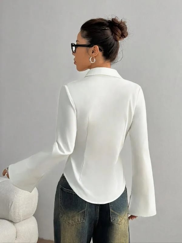 Ellera - Cămașă Casual Cu Mâneci Lungi Și Croială Slim Fit