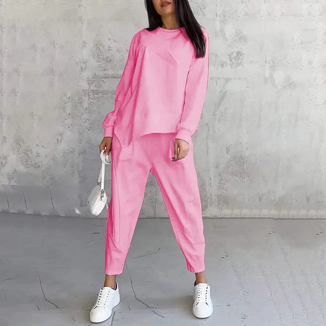Tashia – Set Casual Compus Din Hanorac cu Mâneci Lungi și Pantaloni de Jogging