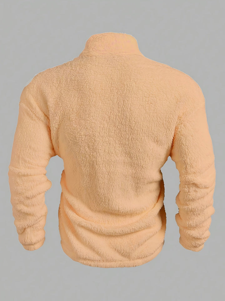 Kamil - Pulover Din Fleece Cu Jumătate De Fermoar