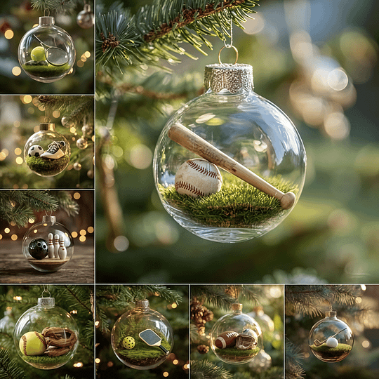 MerryBall - Glob de Sticlă Sportiv Pentru Crăciun