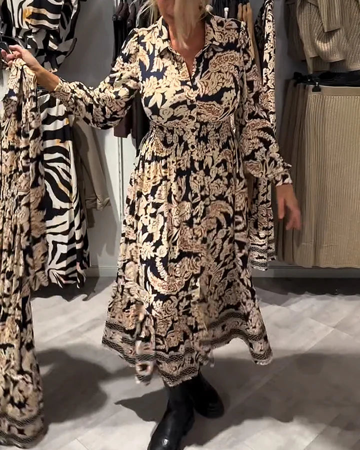 Merle - Rochie La Modă Cu Imprimeu