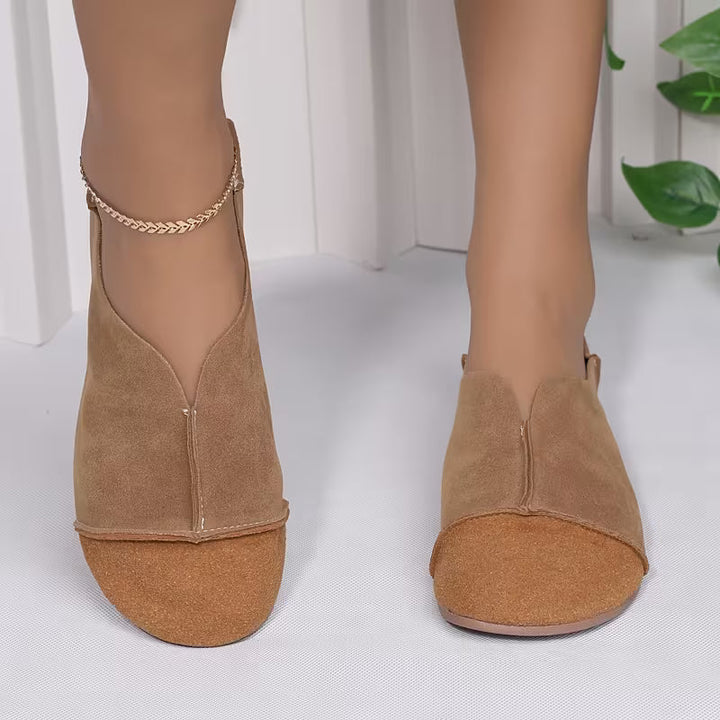 Bethan – Pantofi Fără Toc cu Vârf Pătrat Flexibili și Pliabili