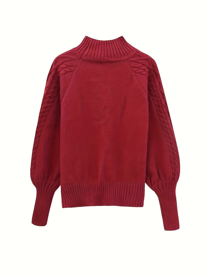 Tinsley - Pulover Casual Cu Mâneci Lungi Din Tricot