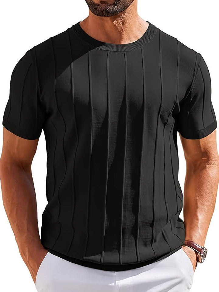 Sang - Tricou De Vară Din Tricot Cu Guler Rotund
