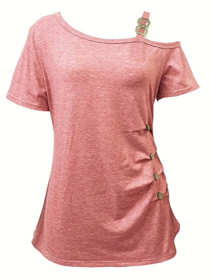 Ianthe - Tricou Elegant Cu Mâneci Scurte