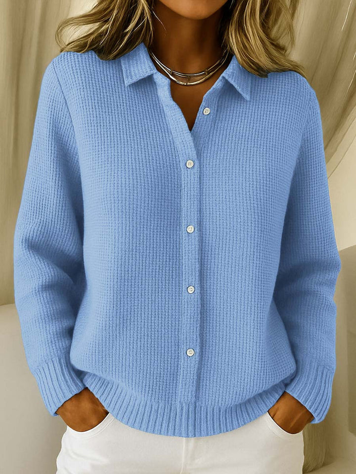 Nofar - Cardigan Clasic Din Tricot cu Nasturi