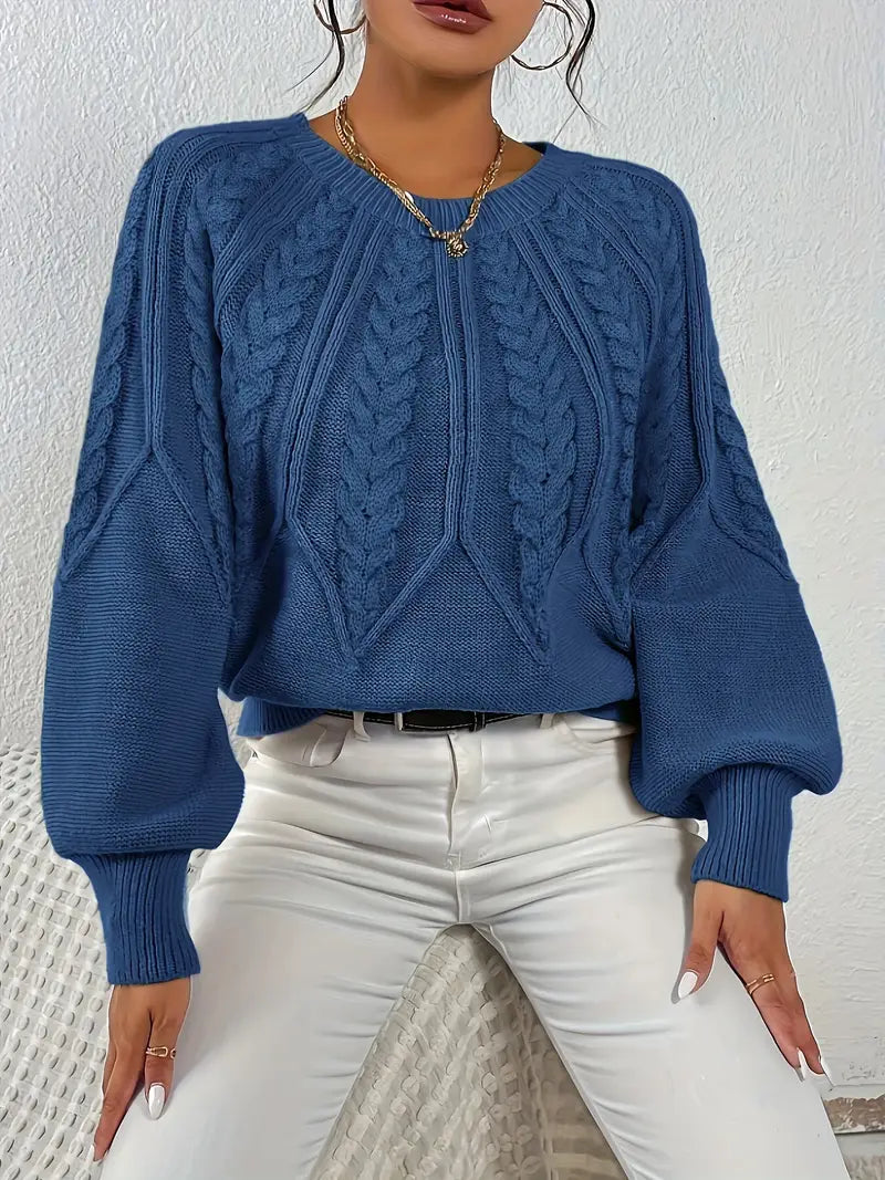 Özden - Pulover Elegant Cu Mâneci Lungi