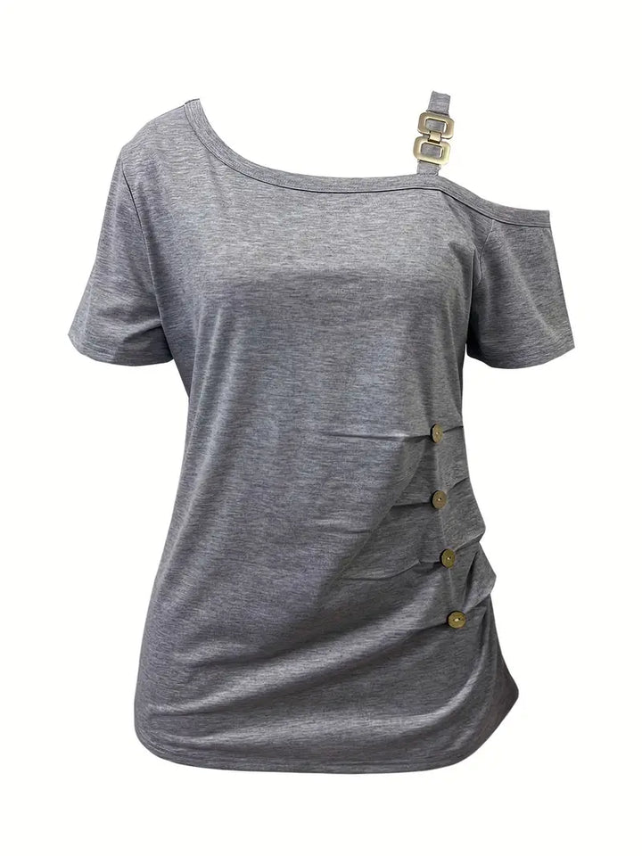 Ianthe - Tricou Elegant Cu Mâneci Scurte