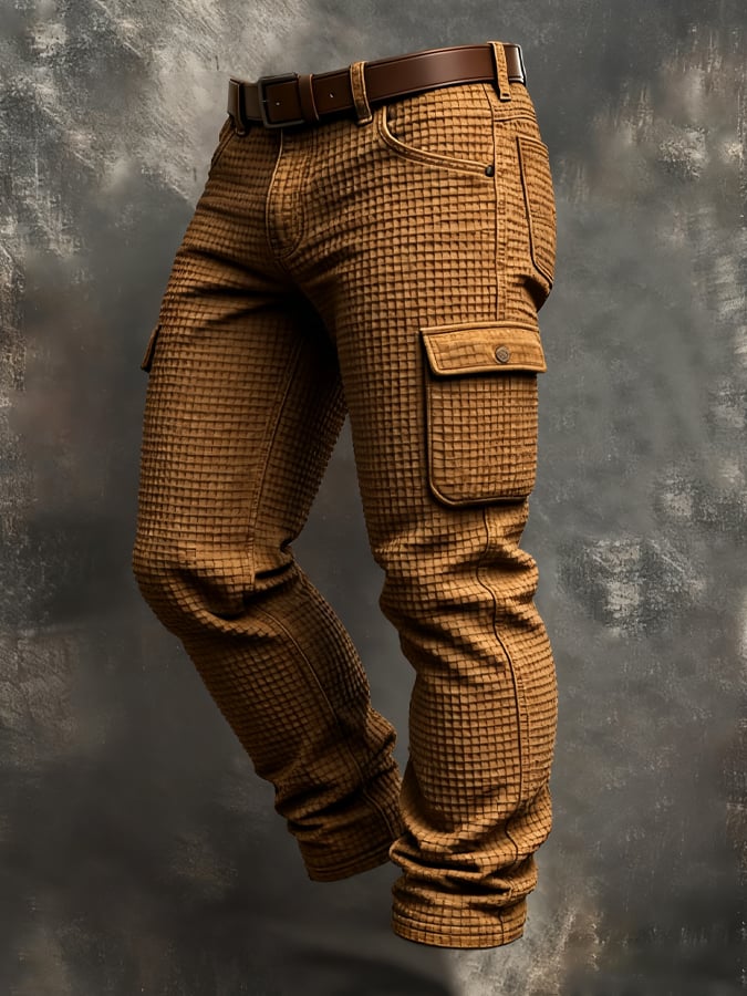 Conway - Pantaloni Vintage Outdoor Cu Buzunare Multiple în Stil Aventură Cu Aspect Uzat