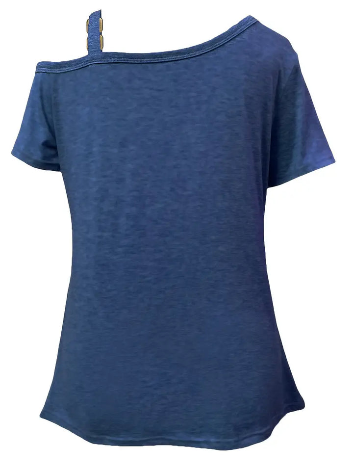 Ianthe - Tricou Elegant Cu Mâneci Scurte