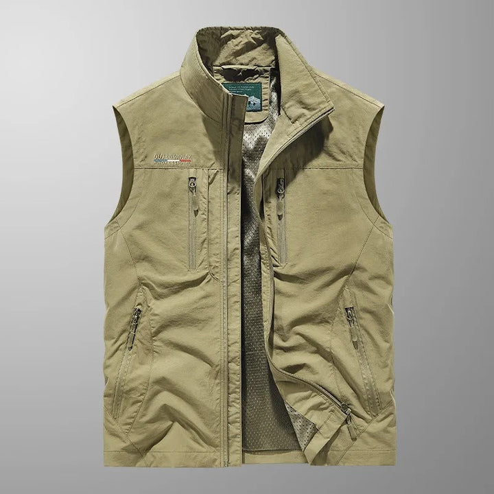 Vincent - Vestă Cargo Outdoor Respirabilă cu Multiple Buzunare