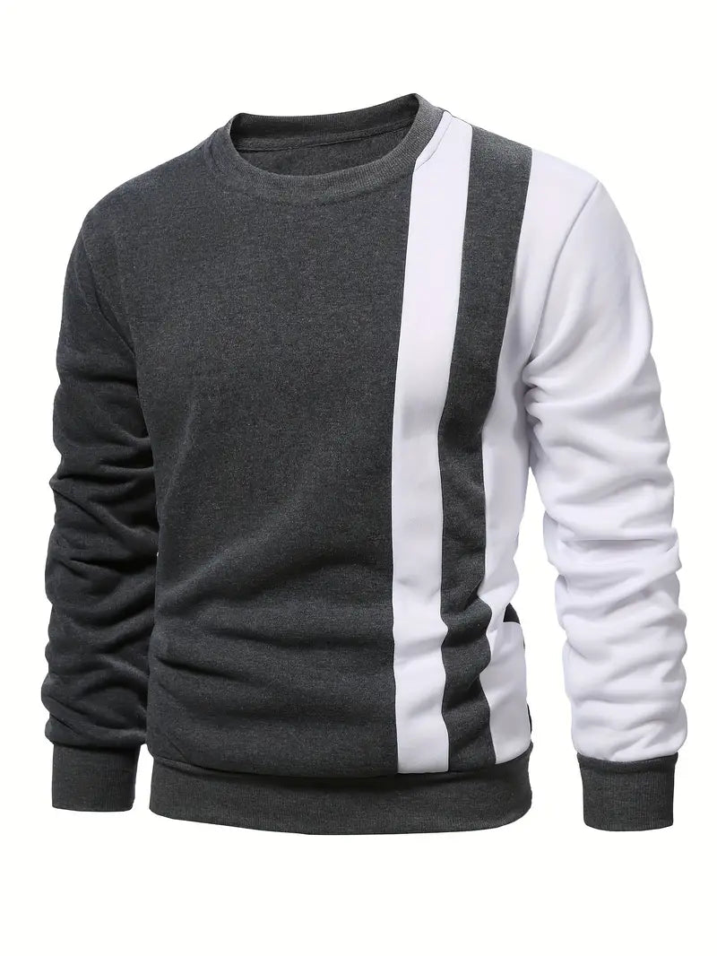 Blaine - Hanorac Elegant Cu Dungi Contrastante