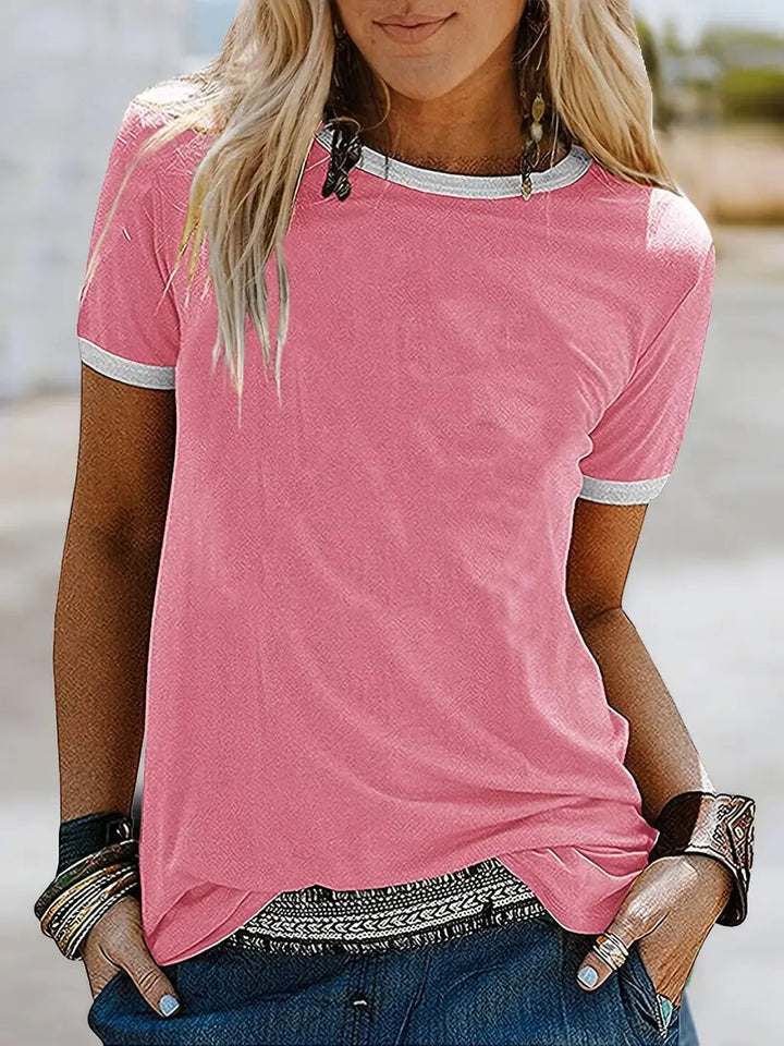 Kisara - Tricou Casual Cu Mâneci Scurte
