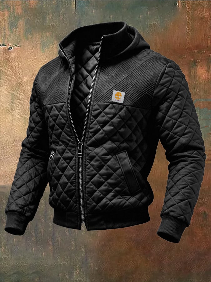 Istvan - Jachetă Matlasată Din Patchwork și Cu Multiple Buzunare