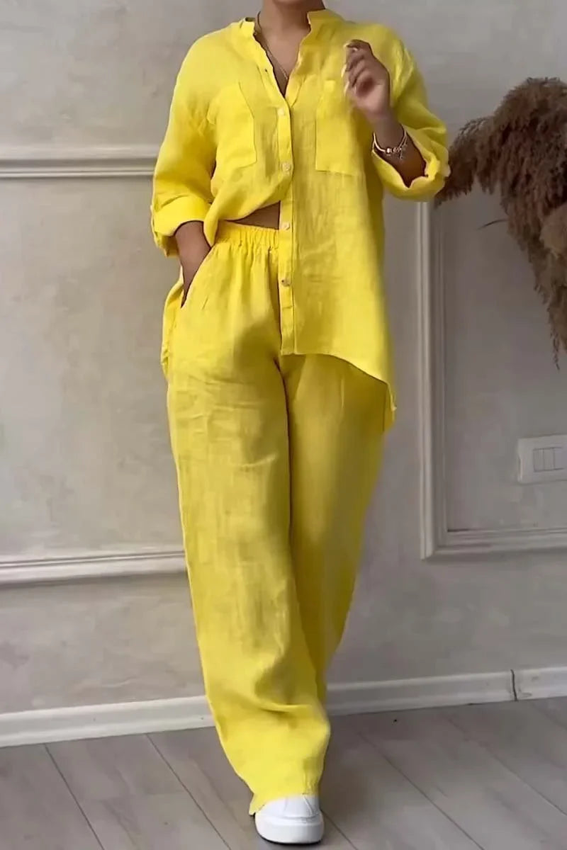 Arielle - Set Din Două Piese Din Bumbac și In