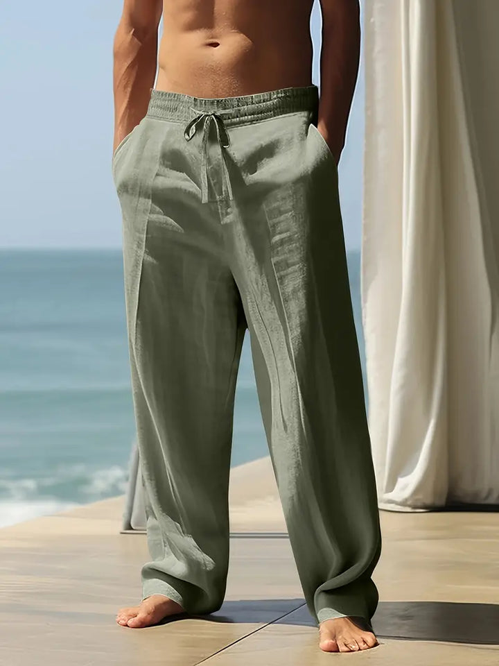 Babaev - Pantaloni Eleganți Din In