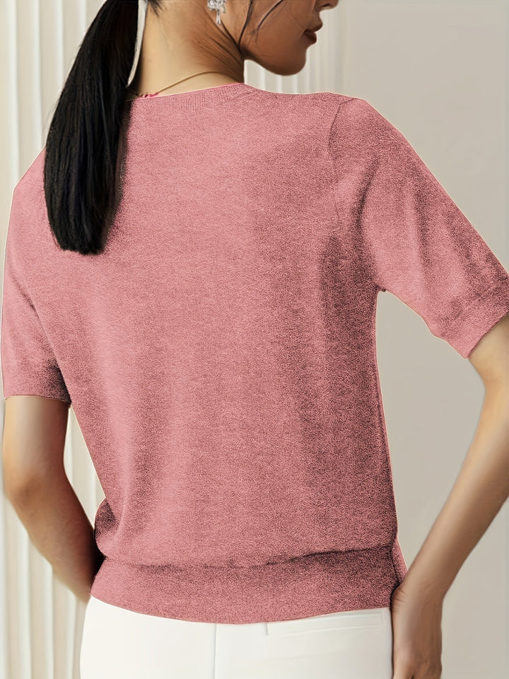 Jacquie - Tricou Ocazional  Cu Elasticitate Ridicată