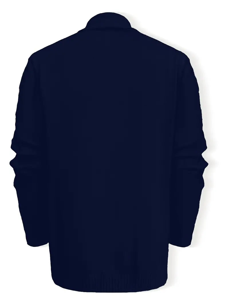 Hatem - Cardigan Casuală Cu Mâneci Lungi Din Tricot