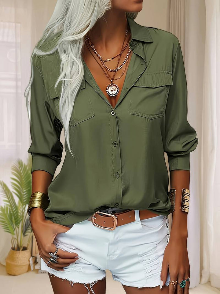 Amani - Blanket Breasted Button Lapel Shirt