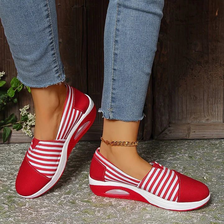 Tasha - Adidași Ortopedici Confortabili Cu Dungi Fără șireturi