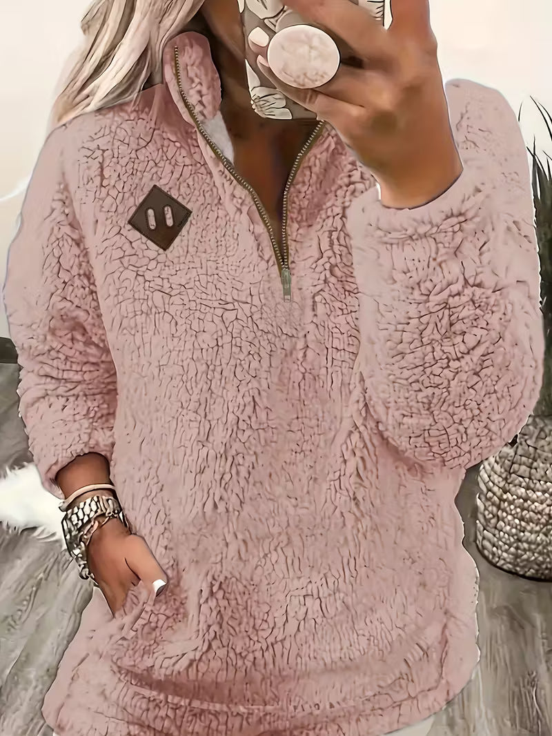 Humera - Jachetă Elegantă Cu Mâneci Lungi și Fermoar