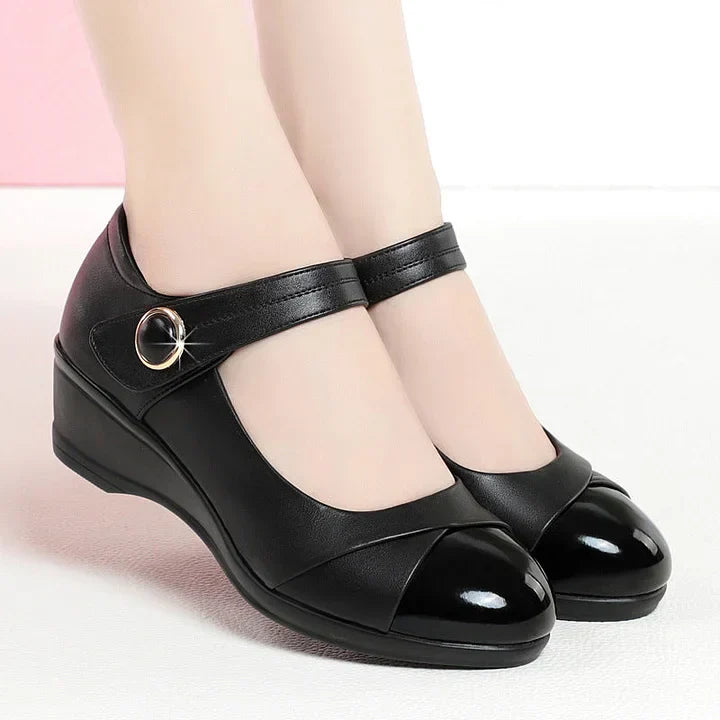 Morenn - Pantofi Ortopedici Din Piele Moale Cu Curea