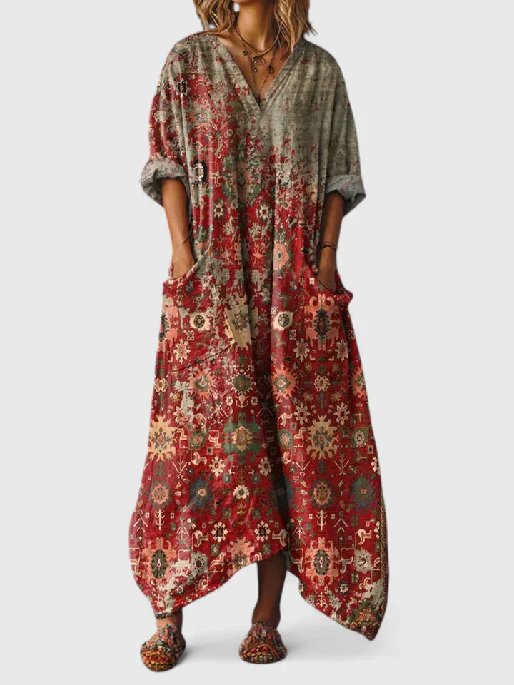 Chathumi - Rochie Elegantă cu Imprimeu
