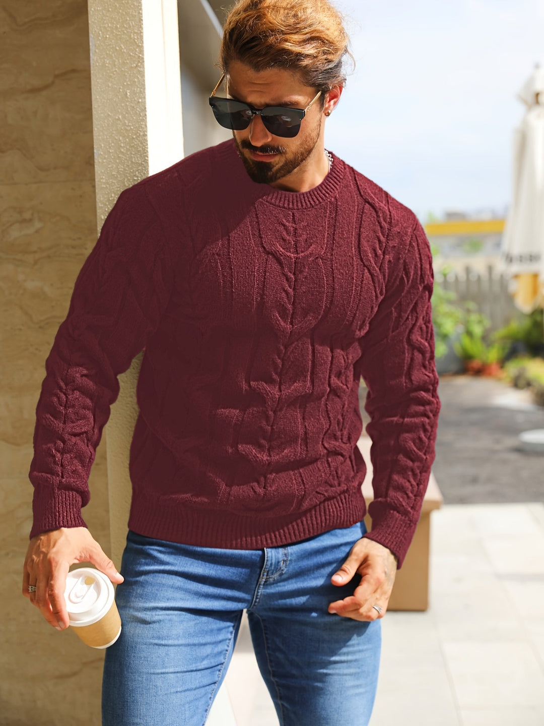 Bavon - Pulover Casual Cu Dungi