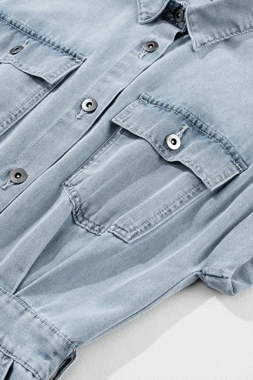 Brygida - Rochie Elegantă Din Denim