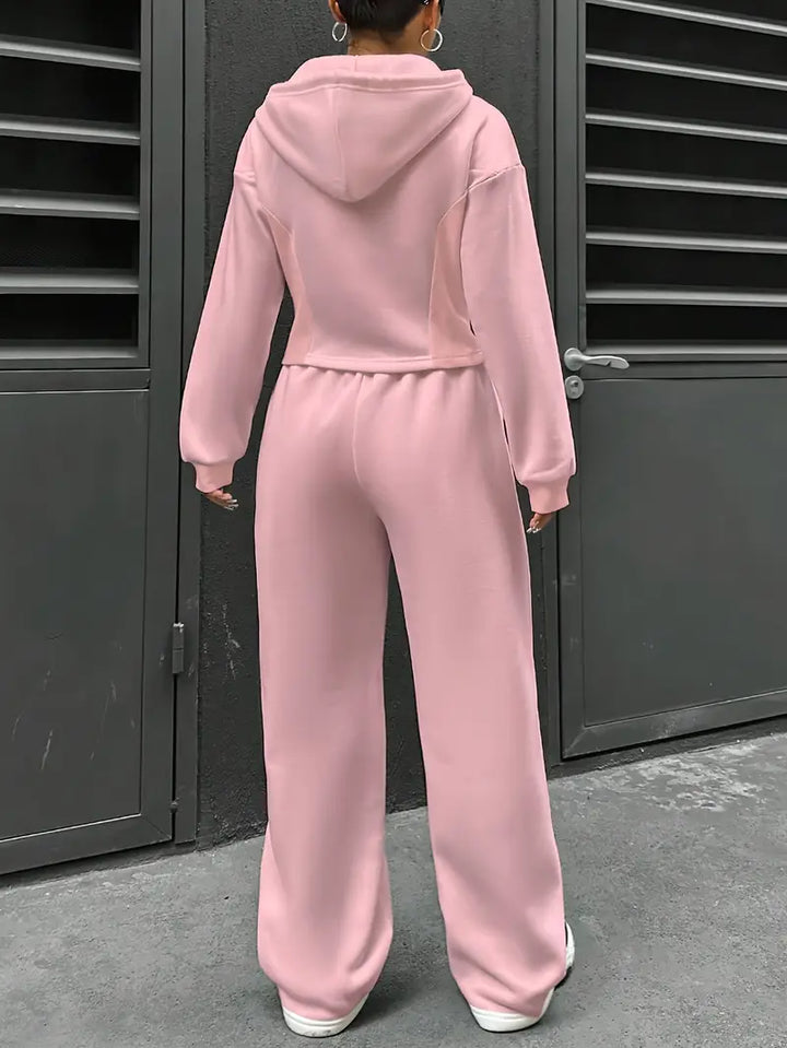 Nanci - Set Casual Cu Două Piese Cu Mâneci Lungi