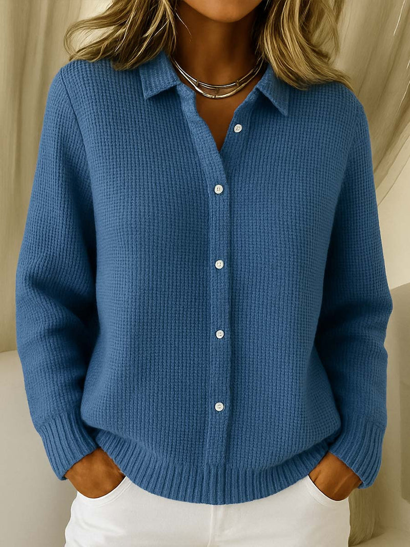 Nofar - Cardigan Clasic Din Tricot cu Nasturi